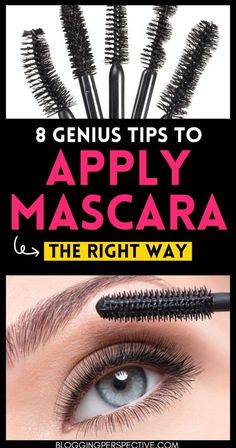 Mascara Brushes Guide, Mascara Tips And Tricks, Regrow Eyebrows, Mascara Routine, Dry Mascara, Mascara Tutorial, Applying Mascara, Mascara Hacks, Lash Comb