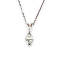 ad eBay - Find many great new & used options and get the best deals for 0.51CT MARQUISE DIAMOND NECKLACE GIA IN 14K WHITE GOLD at the best online prices at eBay! Free shipping for many products! Timeless White Gold Oval Pendant Diamond Necklace, Classic Diamond Oval Pendant Necklace, Classic Diamond White Oval Pendant Necklace, Marquise Diamond Necklace With 17 Jewels, Diamond Cut Diamond White Platinum Necklace, Vvs Clarity Diamond Necklace For Formal Occasions, Diamond Cut Platinum Necklace In Diamond White, White 14k Gold Jewelry With Single Cut Diamonds, Fine Jewelry White Gold Necklace With Diamond Accents