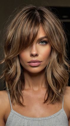 🔮 Effortless Medium Length Feathered Haircut Medium-Length Shag Haircuts | Sophisticated Prestige Feathered Haircut, Haircut Medium, Long Shag Haircut, Shag Haircuts, Shag Haircut, Medium Hair Cuts, Length Hair, Styling Tools, Hair Types