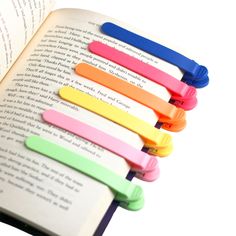 PRICES MAY VARY. 【Innovative Silicone Bookmarks】These bookmarks can automatically follow you to turn pages and remember the pages you read very well. This is a very convenient function. You don’t have to worry about forgetting the pages you read. 【Skin-Friendly Silicone Material】Unique patented silicone combined with clip design, protects your favorite books from damage while keeping them in place, unlike the traditional bookmarks that will slide around in your books, and can be washed directly Automatic Bookmark, Binding Supplies, Clip Design, Book Smart, School Supply Labels, Reading Gifts, Bookmark Gifts