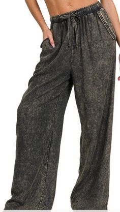 Ash Black Trendy Acid Wash Soft-washed Bottoms, Relaxed Soft-washed Acid Wash Top, Washed Black Soft-washed Band Merch Top, Vintage High Rise Acid Wash Bottoms, Acid Wash Soft-washed Bottoms, Boutique Homes, Acid Wash, Elastic Band, Black Media