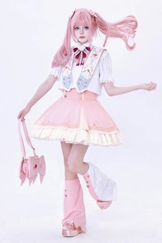 Pink [Messenger of Heaven] Ruffle Sweet Princess Lolita Skirt – LolitaInside Harajuku Ruffled Mini Skirt, Harajuku Mini Skirt With Ruffles, Harajuku Style Ruffled Mini Skirt, Pink Harajuku Mini Skirt, Harajuku Style Pink Mini Skirt, Harajuku Style Pink Skirt For Summer, Fairy Kei White Mini Skirt, White Fairy Kei Mini Skirt, Kawaii Pink Skirt For Summer