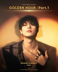 the poster for golden hour part 1 shows a woman with black hair and piercings