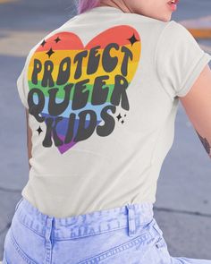 Protect Trans Kids Queer Shirt Protect Trans Youth LGBTQ Shirt | Etsy Equality Protest, Ally Shirt, Protect Trans Kids, Queer Shirt, Equality Shirt, Lgbt T Shirts, Justice Shirts, Pride Shirts, Funny Tees