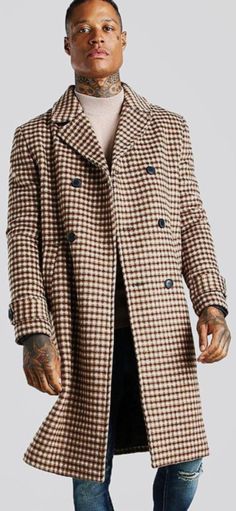 Dandy Style, Plaid Outfits, Dandy, Trench Coat, Plaid