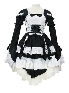 Black and White Cotton Cosplay Maid Costume Costume Noir, Fancy Costumes, Maid Outfit, Halloween Fancy Dress, Fantasias Halloween, Maid Dress, Fancy Dresses Party, Cosplay Dress, Fancy Dress Costumes