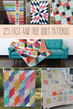 the 25 fast and free quilt patterns