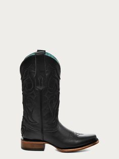 PRETO NO DEDO QUADRADO PRETO Botas femininas-Z5167 – Corral Boot Company LLC Black Western Wide Calf Heeled Boots, Black Western Heeled Boots With Wide Calf, Western Style Black Wide Calf Heeled Boots, Black Western Heeled Boots For Wide Calves, Western Black Knee-high Heeled Boots, Black Wide Calf Heeled Boots For Western Events, Black Wide Calf Heeled Boots For Western-themed Events, Black Wide Calf Heeled Boots For Rodeo, Western Style Black Heeled Boots For Rodeo