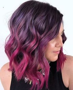 Best Hair Color Ideas, Pink Purple Hair, Purple Ombre Hair, Best Hair Color, Short Ombre Hair, Ombre Hair Blonde