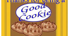 an advertisement for cookies that reads thanks to being a good cookie