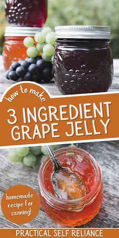 3 ingredient grape jelly recipe for canning