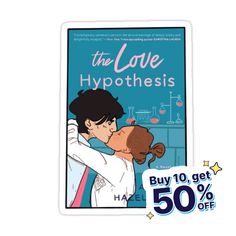 the love hypotheiss sticker is shown with an image of a boy kissing