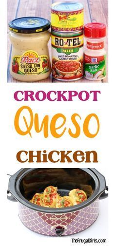 crockpot queso chicken is an easy and delicious recipe for the slow cooker