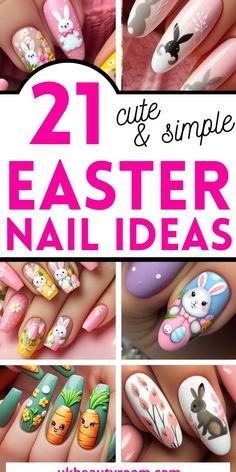 Step into the Easter vibe with these 21 fantastic nail designs! Whether it’s adorable bunnies or vibrant eggs, we’ve got you covered to make your nails pop! Spring, pretty pastel color, easy, natural, cute, simple, gel, acrylic, dip, for short nails, coffin, short, almond shape, long. Easter Long Nails, Easter Short Nails, Short Nails Easter, Easter Bunny Nails, Easy Spring Nails, Easter Egg Nails, Pastel Easter Nails, Easter Manicure, Egg Nails