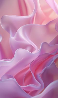 an abstract photo of pink and white fabric with wavy lines on the bottom, as if it were blowing in the wind