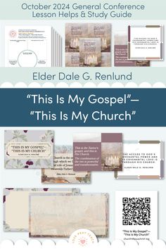 the flyer for elder dale g rellund's this is my gospel church