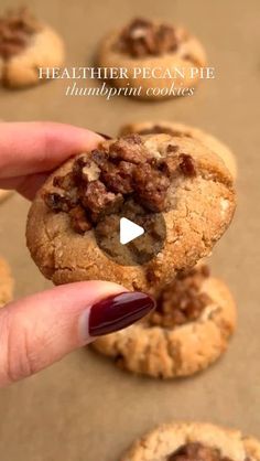 a person holding a chocolate chip cookie in their hand