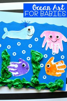 an ocean art project for babies to make