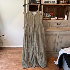 Nwt Evereve Lila Gauze Button Down Dress Size Xs. This Dress Is So Cute And Float, Unfortunately It Was Too Long For Me So I Never Wore! Olive Green In Color, Gauze Like Cotton. Shoulder Straps Can Be Changed To Make Longer Or Shorter! Casual Cotton Maxi Dress With Button Closure, Sleeveless Sundress Maxi Dress With Button Closure, Casual Maxi Dress With Buttons For Daywear, Casual Button-up Maxi Dress With Button Closure, Cotton Maxi Dress With Buttons For Daywear, Button-up Maxi Dress For Dress Down Occasions, Button-up Maxi Dress For Dress Down Events, Button-up Maxi Dress For Casual Wear, Sundress Midi Dress With Button Closure