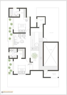 the floor plan for a house with two levels