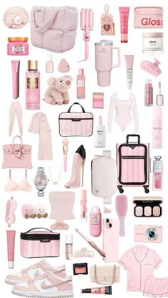 Pink Aesthetic Christmas, Aesthetic Christmas Gifts, Preppy Must Haves, Road Trip Kit, Stocking Ideas