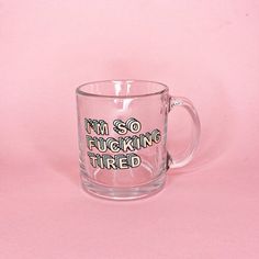 Cement Candle, Glass Coffee Mug, Etsy Inspiration, Pink Milk, Pretty Mugs, Milk Bar, Glass Coffee Mugs, Pink Girly Things