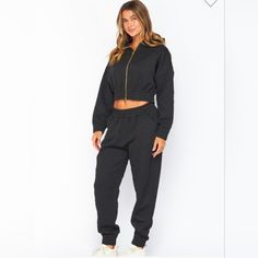 Reposhing This Item I Purchased From @Adanyaboutique. Black Sweat Suit .Nwot. Never Been Worn, Purchased Wrong Size. Questions? Leave A Comment Below! Black Long Sleeve Tracksuit With Pockets, Black Winter Tracksuit For Leisure, Trendy Black Tracksuit Top And Pants, Black Long Sleeve Tracksuit For Fall, Trendy Black Tracksuit For Fall, Trendy Black Long Sleeve Tracksuit, Black Fall Tracksuit For Loungewear, Black Tracksuit For Fall Loungewear, Black Tracksuit For Loungewear In Fall