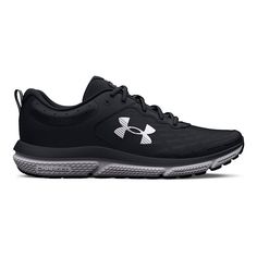 Comfort meets style to form these ready-for-anything Under Armour running shoes.Click this FOOTWEAR GUIDE to find the perfect fit and more! SHOE FEATURES Lightweight, breathable mesh upper with synthetic overlays for added durability & support EVA sockliner provides soft, step-in comfort Charged Cushioning® midsole uses compression molded foam for ultimate responsiveness & durability Solid rubber outsole covers high impact zones for greater durability with less weight For runners who need flexib Under Armour Running, Nike Tanjun, Under Armour Shoes, Women's Running Shoes, Black Camo, Comfy Shoes, Shoe Size Chart, Men Shoes Size, Under Armor