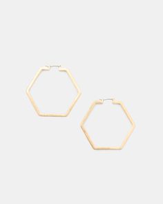 Hexagons are so AllSaints. These are the Astrid Hoops. The large shape is a modern addition to your jewellery collection with an industrial edge.  Earrings Click-in closure Hexagon shaping AllSaints engraved signature Gold-tone finish Modern Addition, Leather Trainers, Sweater Sale, Hexagon Shape, Sweaters And Jeans, Jewellery Collection, Jeans For Sale, All Saints, Jewelry Collection