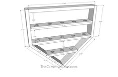 the measurements for a bookcase