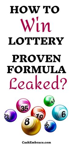 the words how to win lotteryy proven formula revealed on a white background with colorful pool balls