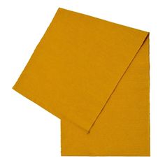 two yellow napkins sitting on top of each other