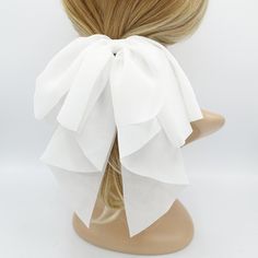 New, Never Used. Clip-On. Bought On Etsy (Handmade In South Korea) For Wedding But Ended Up Going With Something Else That Matched My Dress More. Length Of Hair Bow: 11.02 Inches (28 Cm) Length Of Tail: 8.66 Inches (22 Cm) Bow Hairstyles, Hair Knot, Bow Hairstyle, Ribbon Hairstyle, French Hair, Velvet Hair, French Barrette, Hair Elastics, Peach Color