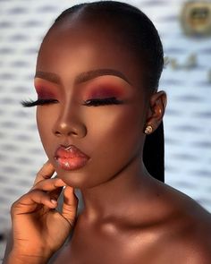 Black Makeup, Makeup Eye Looks, Dark Skin Makeup, Makeup Obsession, Makeup For Black Women, Faux Locs