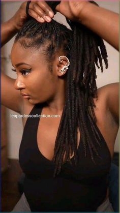 Locs Styles For Women Long, Wedding Guest Loc Styles, Professional Loc Styles For Women, Half Up Half Down Loc Styles For Women, Long Dreads Styles For Women, Long Locs Hairstyles For Women, Carefree Hairstyles, Loc Updo Styles Long, Half Up Half Down Loc Styles