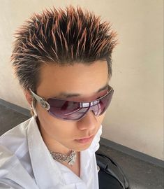 Spiky Short Hair Men, Spiked Hair Men, Kurama Susanoo, Spikey Short Hair, Spikey Hair, Easter Hairstyles For Black Women, Hairstyles For Black Girls Kids, Short Punk Hair