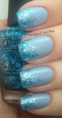 Carribean Nail Color, Frozen Nails, Turquoise Nails, Ombré Nails, Gel Powder, Dip Nails, Blue Gel, Nail Blog, Shine Nails