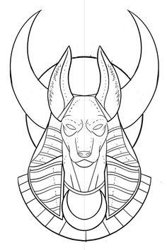 the head of an egyptian bull with large horns and long horns on it's face