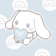 an image of a cross stitch pattern for a stuffed animal