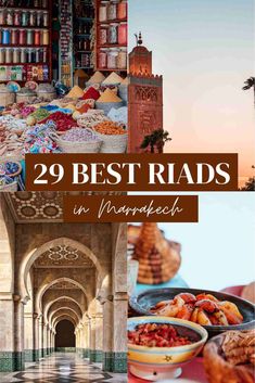 the best places to eat in marraket with text overlay that reads 29 best rads in morocco