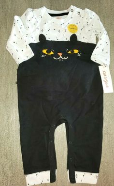 Here is a new with tags 1 pc romper in a size 3/6 months. The length from the top of the shoulders to the bottom edge is 22.5 inches. there is a thick black ruffle on the back seat area. so cute! no damages! All of our items are from a smoke free home. we do our best to describe them as we see them. if for any reason you are not pleased with an item, please let us know. we do NOT refund s/h fees for any reason, as we cannot get it back from the post office. We ship monday thru friday, within 24 White Romper Outfit, Nice Rompers, Ruffle Outfit, Black And White Romper, Girls Halloween, Halloween 1, White Romper, Romper Outfit