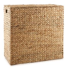 a large woven storage basket with handles