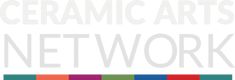 the logo for ceramic arts network, which has been designed to look like it is in color