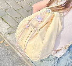 Sweet Y2k Aesthetic Kawaii Cute Backpacks Fashion Drawstring Pleated Women Shoulder Bag Casual Simple All Match Crossbody Bags Main Material: POLYESTER Lining Material: POLYESTER Hign-concerned Chemical: none Backpacks Type: Softback Handle/Strap... Aesthetic Backpack, Women Shoulder Bag, Cute Backpacks, Fashion Pattern, Y2k Aesthetic, Casual Bags, Womens Backpack, Shoulder Bag Women, Fashion Backpack