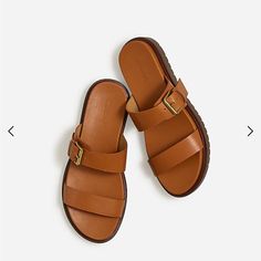 Nwot. Never Worn. Sold Out Online. Very Cute Sandals Just Have Not Reached For Them Since I Bought Them. Vietnam Packing List, Leather Industry, Madewell Shoes, Leather Slide Sandals, Cute Sandals, Leather Slides, Comfortable Sandals, Street Style Outfit, Sandals Summer