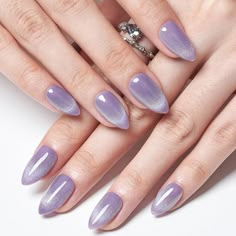 Elevate your manicure with our Short Almond Press on Nails! Handmade with a mesmerizing Rainbow Mystery Purple Cat Eyes Gel, these glue-on nails offer a glossy finish and reusable acrylic for a flawless look. Perfect for women seeking a unique and glamorous nail art experience.

Hashtags:

#PressOnNails #ShortAlmondNails #RainbowNails #PurpleCatEyes #GelNails #GlueOnNails #UVFinish #AcrylicNails #FalseNails #ManicureKit #HandmadeNails #NailArt #BeautyTips Purple Cat Eye Nail Designs, Purple Cat Eye Nails Design, Light Purple Cat Eye Nails, Lilac Cat Eye Nails, Cat Eye Purple Nails, Purple Magnetic Nails, Purple Cat Eye Nails, Purple Almond Nails, Purple Nails Designs