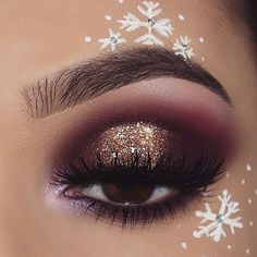 Holiday Eye Makeup, Christmas Party Makeup, Christmas Eyeshadow, Holiday Eye, Party Make-up, Party Makeup Looks