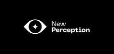 the new perception logo on a black background