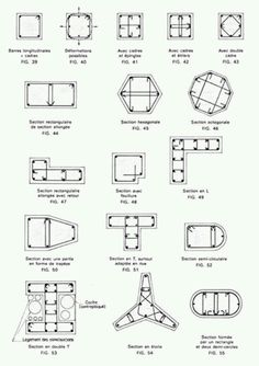 the plans for an airplane are shown in black and white, as well as other diagrams