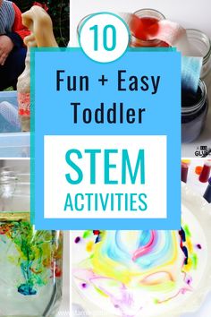 Science Toddlers, Sped Preschool, Easy Stem Activities, Science Activities For Toddlers, Easy Stem